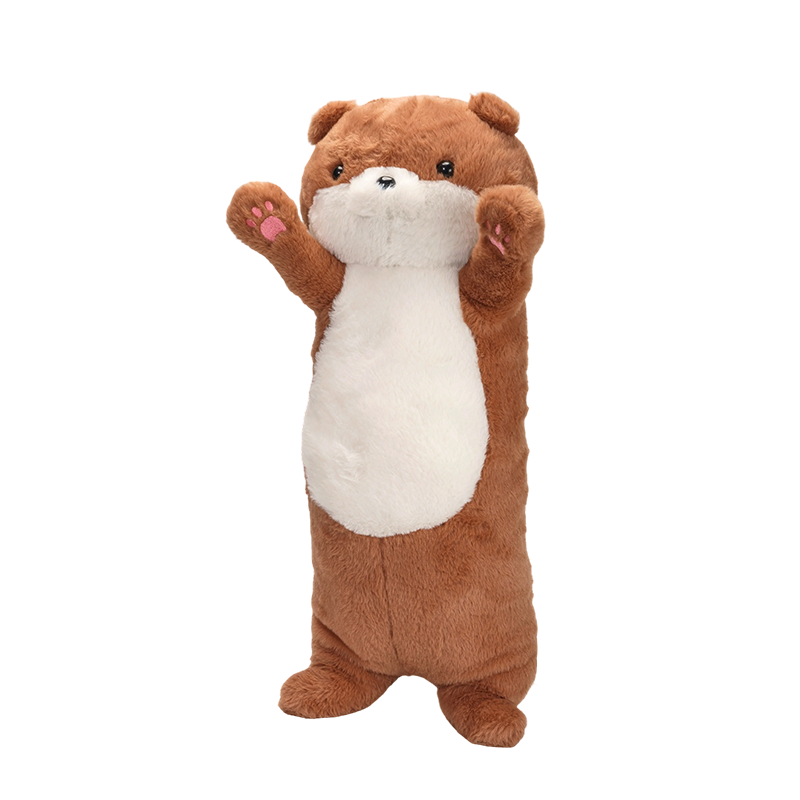 دمية قطيفة من الصوف الخردلي واقفة