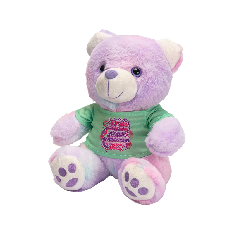 ألعاب دمية دب محشوة باللون الليلكي