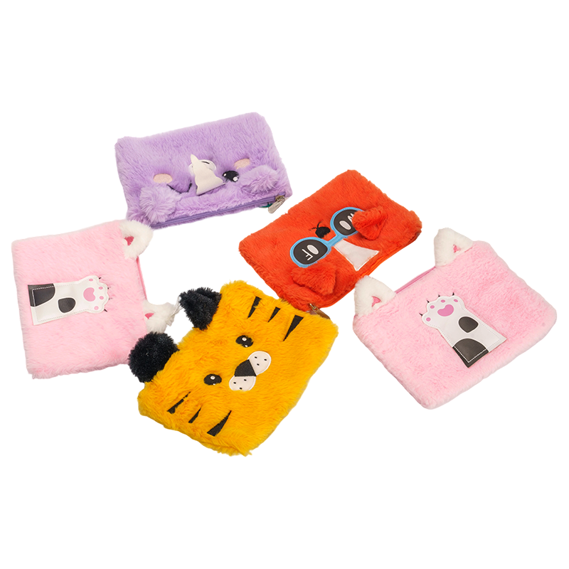 محافظ عملات معدنية قطيفة على شكل حيوان لطيف